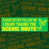 Scenic Route Bumper Sticker