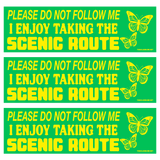 Scenic Route Bumper Sticker