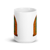 White glossy mug