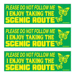 Scenic Route Bumper Sticker
